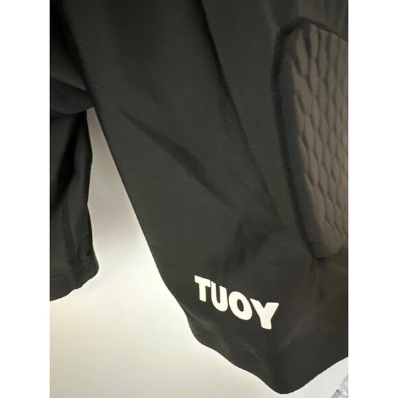 Tuoy Men's Padded Football Girdle Compression Shorts 5-pads Black Size XL - Picture 4 of 10